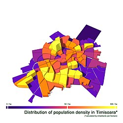 Population density of micro-neighborhoods in 2009