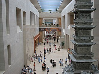 Interior of the museum with Gyeongcheonsa Pagoda