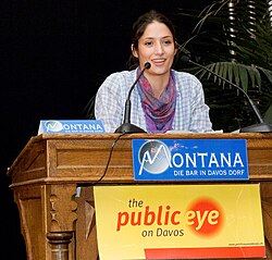 Melanie Winiger at the Public Eye Awards 2008