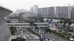 The Globe from a distance