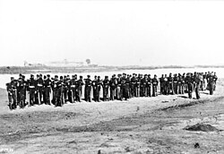 French soldiers drill at IIe Chambrière camp near Metz, 1870