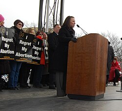 Martha Roby speaking at the 2011 March for Life Rally in Washington, D.C.