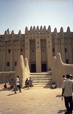 An entrance to the Djinguereber mosque