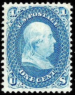 Benjamin Franklin.Issue of 1861