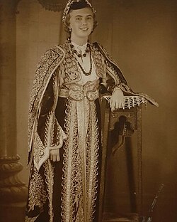 Young Bosniak woman from Tuzla in urban costume during the 1930s