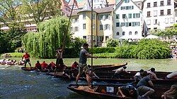 Stocherkähne during the traditional annual race