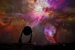 A fulldome laser projection.