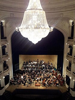 Interior of the San Martín theatre.