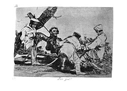 Goya's The Disasters of War, showing French atrocities against Spanish civilians