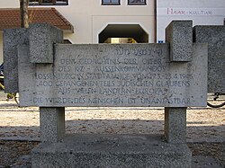 Memorial to the victims of the local subcamp of the Flossenbürg concentration camp