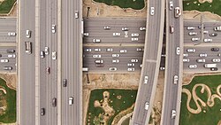 Highways intersecting in Riyadh