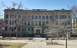 Samuel Trask Dana Building (West Medical Building) houses the School for Environment and Sustainability.