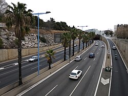 B-20 motorway in Barcelona