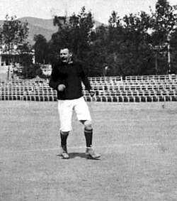 Gamper as player of FC Barcelona in 1902