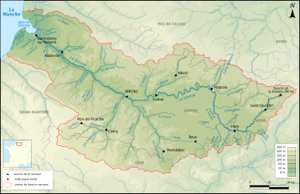 Map of the Valley of the Somme
