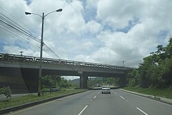 Anillo Periférico (beltway) at the Suyapa Boulevard overpass near Basilica of Suyapa