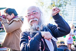 Hideaki Kobayashi, known for crossplaying as a schoolgirl.