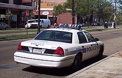 New Orleans Police vehicle in 2009