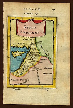 The proximity between Roman Syria and Mesopotamia in the 1st century AD, Alain Manesson Mallet, 1683