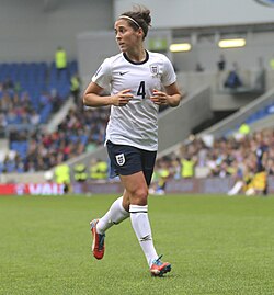Fara Williams is England's most capped player and fourth highest goalscorer with 40 goals in 172 appearances between 2001 and 2019.