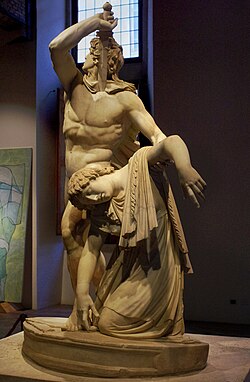 The Ludovisi Gaul killing himself and his wife, Roman copy after the Hellenistic original, Palazzo Massimo alle Terme