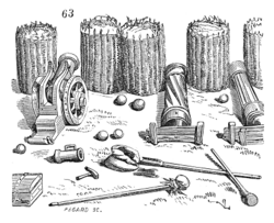 Artillery with gabion fortification