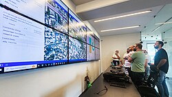 Real-time bus tracking control room in Lebanon