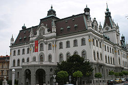 The main building of the University of Ljubljana