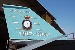 Example of a squadron crest on an F-111G Aardvark from No. 6 Squadron, October 2008