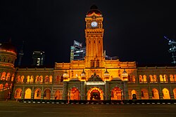 Sultan Abdul Samad Building, a historic building designed in the Moorish style and formerly housed various government offices.