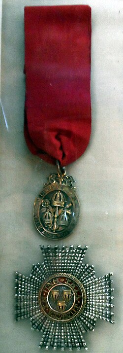 Star and neck badge of a Knight Commander of the civil division of the order
