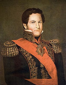 Juan Manuel de Rosas, c. 1841 by Cayetano Descalzi, the caudillo paradigm