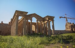 Facade of Temple at Hatra near Mosul was declared World Heritage Site by UNESCO in 1985[325]