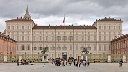 Piazza Castello with Palazzo Reale (Royal Palace) in the background
