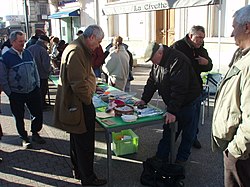 A truffle market in Carpentras, France