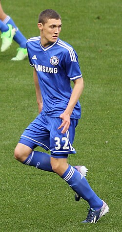 Christensen playing for Chelsea in 2013