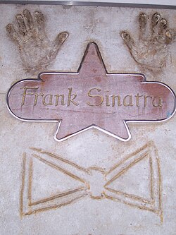 Handprint of Sinatra. Atlantic City Boardwalk, New Jersey, US, 2006