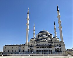 The Kocatepe Mosque in Ankara (completed in 1987) is a modern imitation of classical Ottoman mosque design.[310]