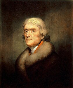 Thomas Jefferson, an 1805 portrait by Rembrandt Peale