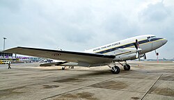 A Royal Thai Air Force Basler BT-67 (C-47 conversion with Pratt & Whitney turboprops and stretched fuselage)