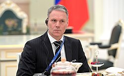 Van Basten as FIFA technical director meeting with Vladimir Putin in Moscow, July 2018