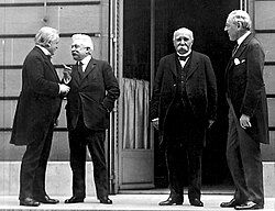 Western leaders at the Paris Peace Conference (May 27, 1919)