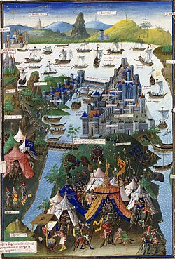 The final siege of Constantinople, contemporary 15th-century French miniature