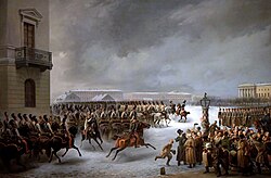 Decembrist revolt at the Senate Square, 26 December 1825