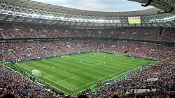The Luzhniki Stadium in Moscow, which hosted games of the 2018 FIFA World Cup