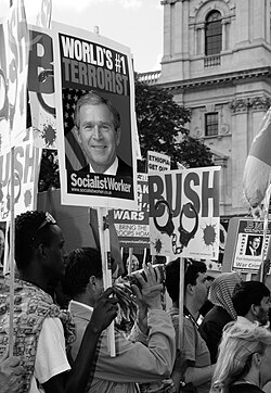 Protest against the Iraq War in London, 2008