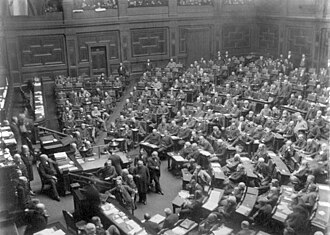 The Reichstag in session, 1889