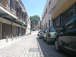 Street in the divided capital of Nicosia