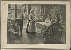A Sicilian café in New York, 1889.