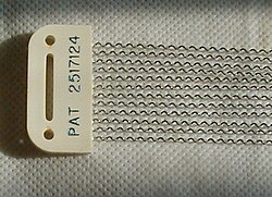 Snare wires, removed from the drum